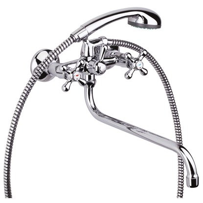 Смеситель Vienna д/ванны с изливом 300 мм, с аксессуарами VN31-2