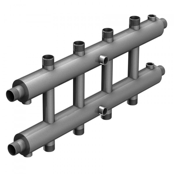 Распределительный коллектор 5 контуров нержавеющая сталь РК 25-5
