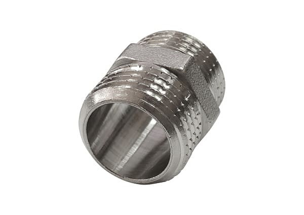 Ниппель латунь никелированый Ду15 НР VALFEX VF.582.N.012