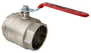 Кран шаровой BASE, стальная рукоятка 4" вн.-вн. VT.214.N.12