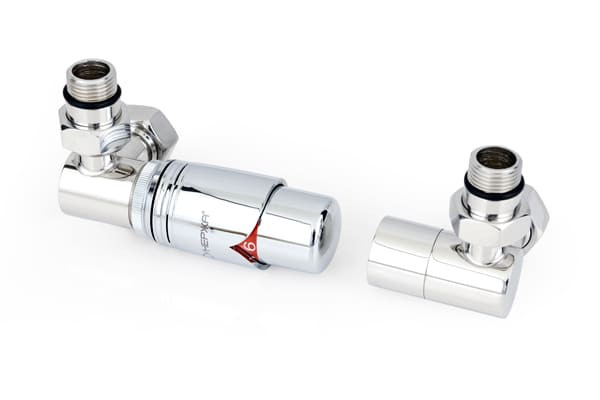 Автоматический терморегулятор 3D левый G 1/2" НР х G 3/4" НГ (набор) Сунержа