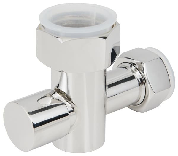 Вентиль запорный Стилье, скрытый с клапаном G 1" НГ х G 3/4" НГ