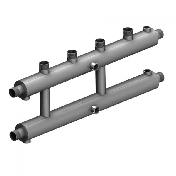 Распределительный коллектор 2+1 контур нержавеющая сталь РК 25-2.1