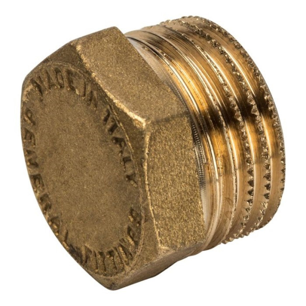 Заглушка 3/4" НР ЛАТУНЬ GF ИТАЛИЯ