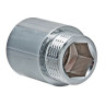 Удлинитель хромированный 1/2" вн.-нар. х10 мм VTr.198.С