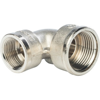 Угольник переходной 1"x3/4" ВВ никель STOUT