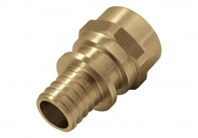 Соединение под натяжное кольцо с манжетой ВР 14х2 G1/2" латунь