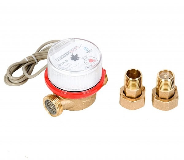 ВСКМ 90-15 ДГ (80 мм), счетчик холодной и горячей воды импульсный 10 л/имп с КМЧ