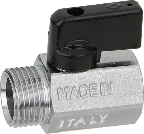 Кран шар."мини" В/Н 1/4"х8 арт.805 Bugatti Италия