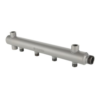 Коллектор из стали, с м-о расст вых.100мм, 1"х6 вых.1/2" нар.р. VTc.510.BS