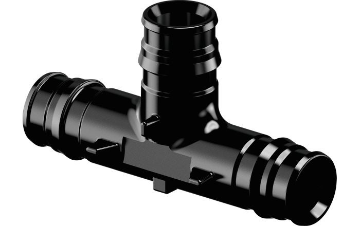Тройник равнопроходной Q&E PPSU для труб PEX 25-25-25, Usystems 1135723 Тройник равнопроходной Q&E PPSU для труб PEX 25-25-25, Usystems 1135723