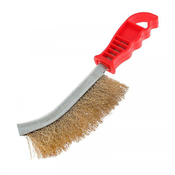 Щетка металлическая с пластмассовой ручкой FALCO