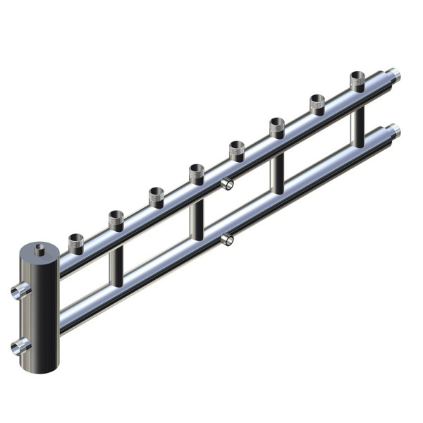 Гидравлический разделитель с распределительными коллекторами (4+1 контур) ГРРК 25-4.1