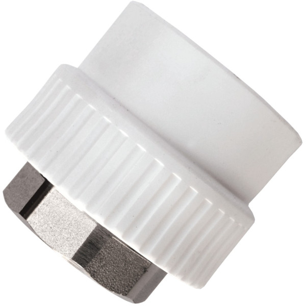 Муфта PP-R бел нап комб Дн63х2" вн/р под ключ РосТурПласт