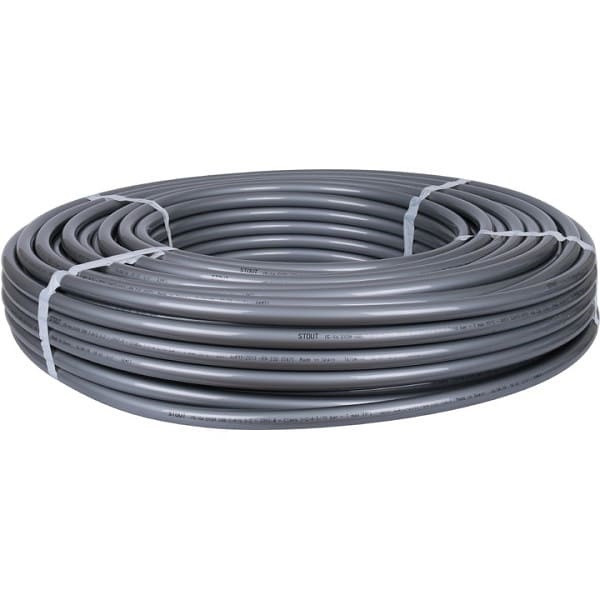 Труба 20х2,8 из сшитого полиэтилена с кислородным слоем, серая STOUT