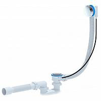 Перелив полуавтомат с плоским сифоном, с гибкой трубой 375*40*50 1080мм