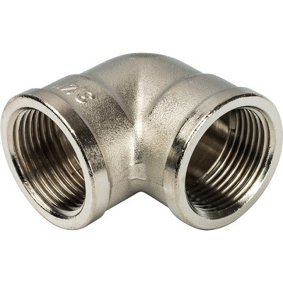 Угольник 3/4" ВВ никель STOUT