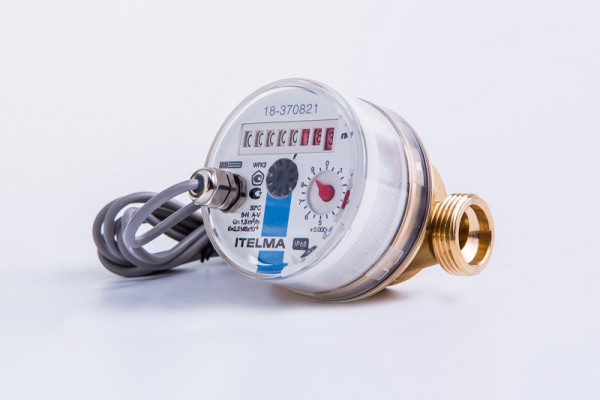 Счетчик холодной воды ду15 80 мм ITELMA c имп. вых. 10л/имп ГЕРКОН IP68