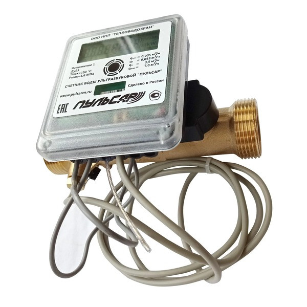 Ультразвуковой счетчик воды Ду25 импульсный выход, исп.1, Qn=3,5 м3/ч, IP68, 105°C