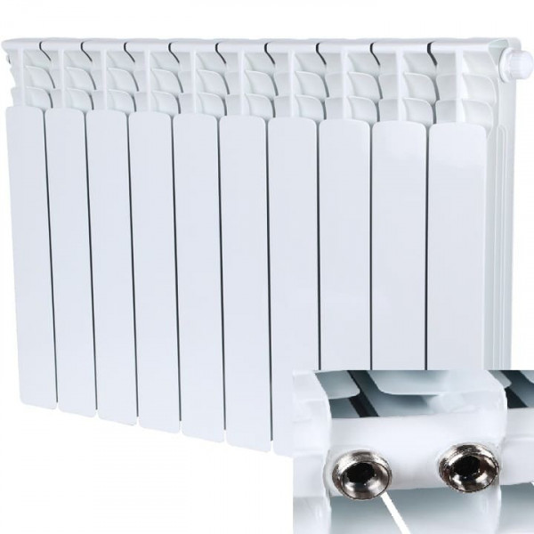 Радиатор биметаллический нижнее правое подключение STOUT Space 500 10 секций