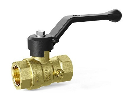 Кран для манометра лат. Pride Ду15 Ру 16 ВР G1/2" с рукояткой LD 44.341.15.2