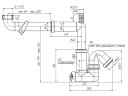 Сифон мойки труб б/вып 1 1/2"x40 отв АНИ Пласт F5320