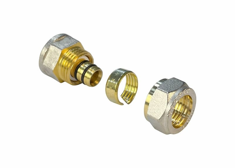 Соединитель обжимной с переходом на ВР VALFEX 16 x 1/2" VF.302.N.016012