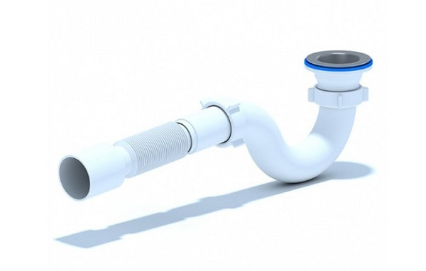 Сифон д/душев.поддона трубный нерж/сетка 1 1/2 х40 с гофрой 40х50 Ани Пласт E115