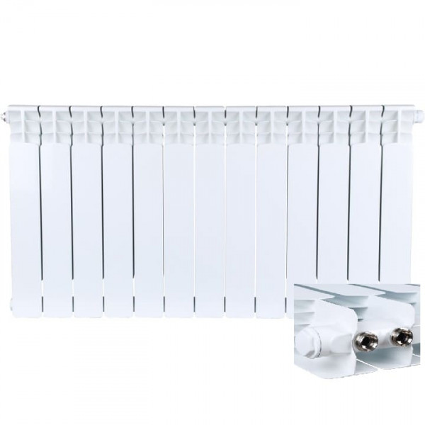 Радиатор биметаллический нижнее правое подключение STOUT Space 500 13 секций