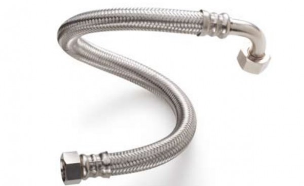 Подводка гиб. д/воды угловая 3/4" 120см в/в Tucai