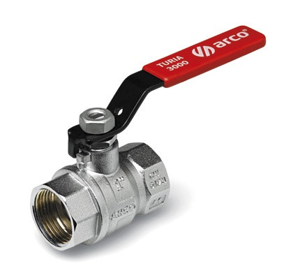 (AR)TURIA 01207 Кран шар.красн.рычаг ВР 3/4"(20)(40)