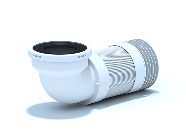 Удлинитель гибкий для унитаза угол 90° выпуск 110 мм (310-840мм)