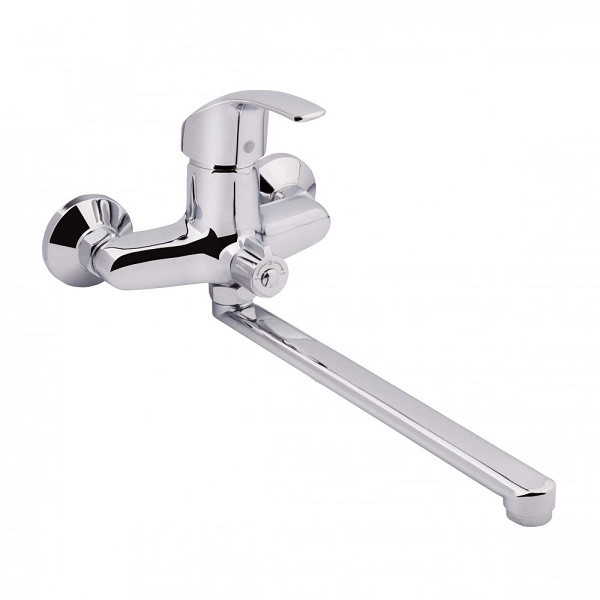 Смеситель универс. с плоск. изливом и шар. пер. хром Potato P2207С