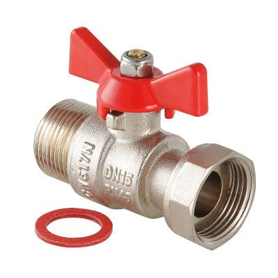 Кран шаровой с накидной гайкой и наружной резьбой 1" VT.260.N