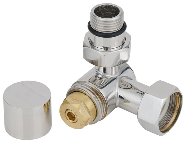 Вентиль 3D левый (под шестигранник) G 1/2" НР х G 3/4" НГ Сунержа