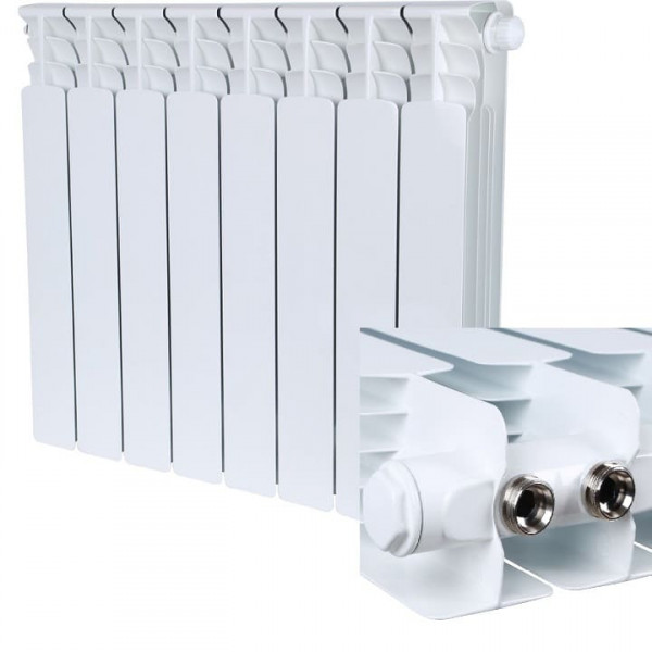 Радиатор биметаллический нижнее правое подключение STOUT Space 500 8 секций