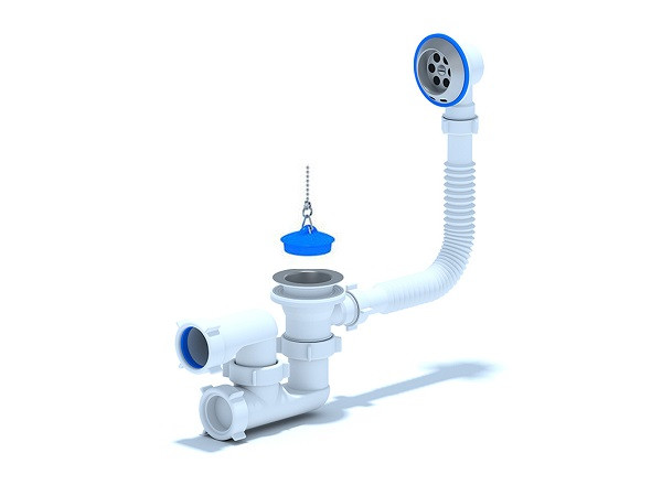 Сифон д/ванны с  переливом 1 1/2 * 40 Ани Пласт Е250