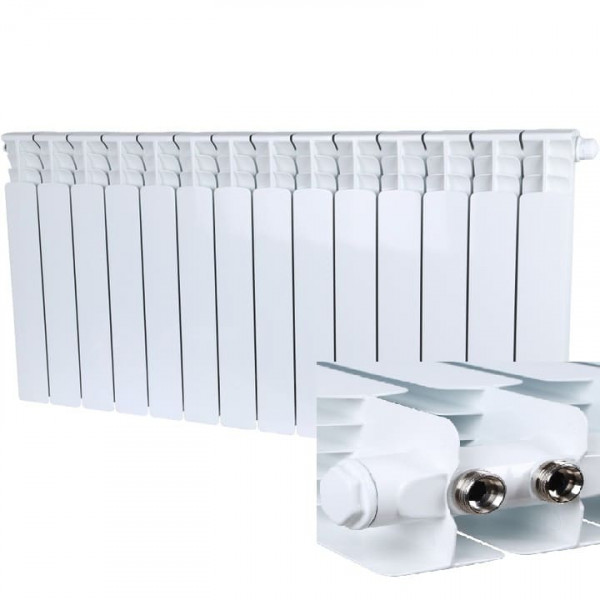 Радиатор биметаллический нижнее правое подключение STOUT Space 500 14 секций