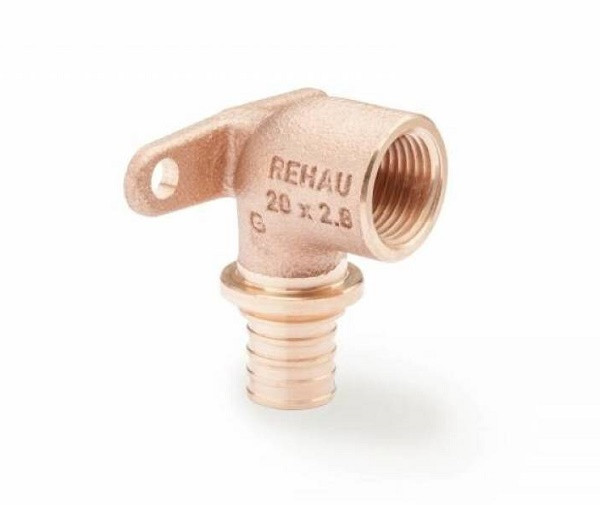 Угольник настенный с внутренней резьбой с коротким нарезным патрубком 25-Rp 3/4" RX/RX+