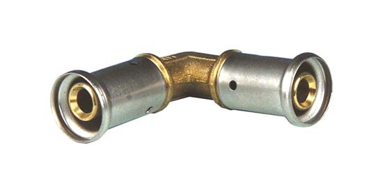 М/пл угол 90гр. пресс (латунь) 16 Henco