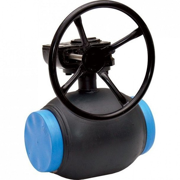 Кран шаровой сталь DZT Ду400 Ру 25 под приварку с редуктором Broen 4010225400900