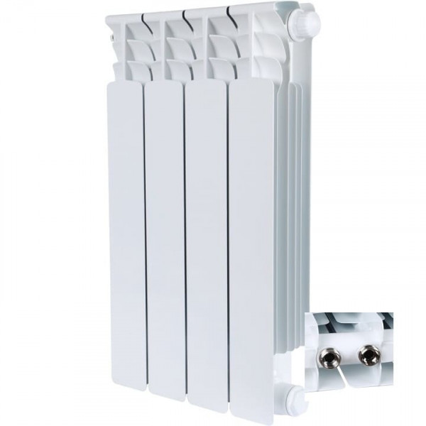 Радиатор биметаллический нижнее правое подключение STOUT Space 500 4 секции