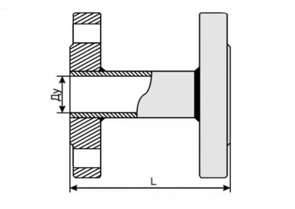Монтажная вставка Ду 50 L=153 мм