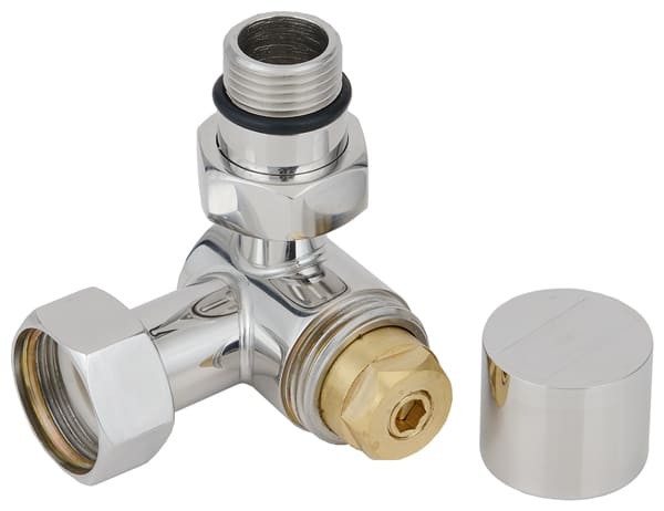 Вентиль 3D правый (под шестигранник) G 1/2" НР х G 3/4" НГ Сунержа