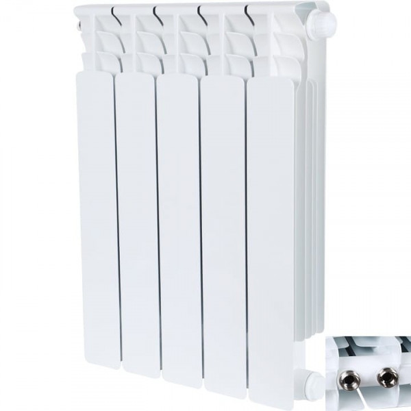 Радиатор биметаллический нижнее правое подключение STOUT Space 500 5 секций