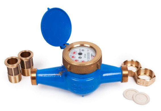 DRC-50, Счетчик холодной воды многоструйный сухоход IP68, класс "С" с присоединителями Groen