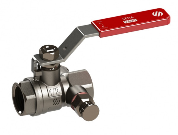 (AR)SENA RH324 Кран шаровый со спускником ник.рычаг ВР 3/4" (24)