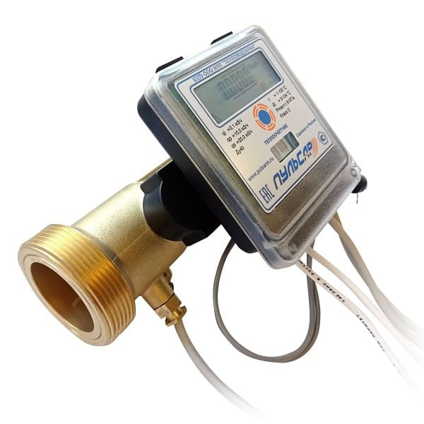 Теплосчетчик ультазвуковой Пульсар Ду-40, RS-485 + 3 имп. входа, qp=10 м3/ч, прямой, 105°C