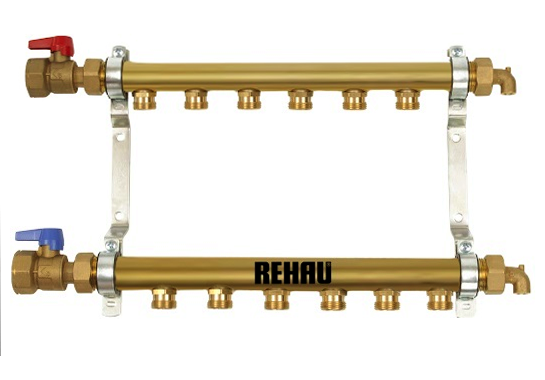 (Rehau) Распределительный коллектор HLV на 8 групп