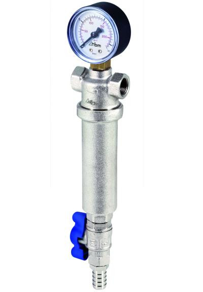 Фильтр 1/2" самооч. с манометром RBM
